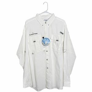 NEW Columbia PFG Vented Button Down Bahama Shirt Size XL Co Logo Embroidered